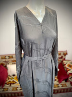 Jubbiya Aqua Abaya Comes with Matching Scarf and Belt