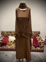 Jubbiya Fallen Butterfly Kaftan Abaya Embellished Stone Work