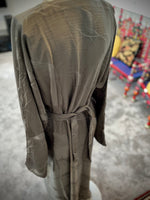 Jubbiya Aqua Abaya Comes with Matching Scarf and Belt