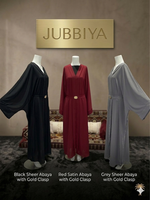 Jubbiya Women’s Elegant Abaya With Gold Clasp Belt