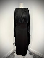 Jubbiya Maleficent Plissé (Pleated) Style Abaya (2 Piece)