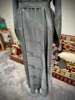 Jubbiya Aqua Abaya Comes with Matching Scarf and Belt
