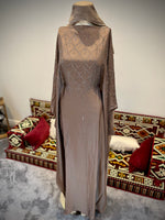 Jubbiya Waterfall Eid Abaya With Matching Scarf & Inner Belt