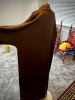 Deluxe Lace Detail 2pcs Slip Abaya Jacket Set