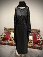 Jubbiya Fallen Butterfly Kaftan Abaya Embellished Stone Work