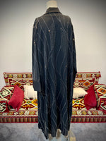 Jubbiya Embelished Stonework 2 Piece Abaya With Pockets