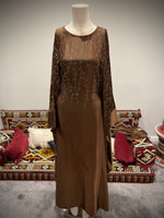Jubbiya Fallen Butterfly Kaftan Abaya Embellished Stone Work
