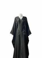 Jubbiya Womens Butterfly Stonework Abaya (Scarf and Inner Belt)