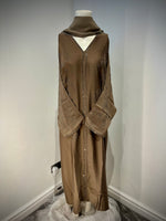 Jubbiya Womens Butterfly Stonework Abaya (Scarf and Inner Belt)