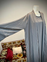 Jubbiya Embelished Stonework 2 Piece Abaya With Pockets
