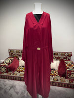 Jubbiya Women’s Elegant Abaya With Gold Clasp Belt