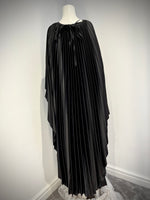 Jubbiya Maleficent Plissé (Pleated) Style Abaya (2 Piece)