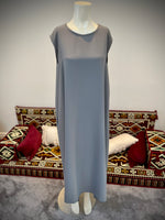 Jubbiya Embelished Stonework 2 Piece Abaya With Pockets