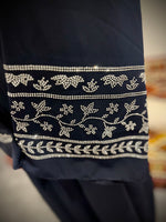 Jubbiya Outer Abaya Jacket Embellished Stone Work Sleeves (With Belt)