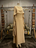 Ladies Pearl Scarf Abaya